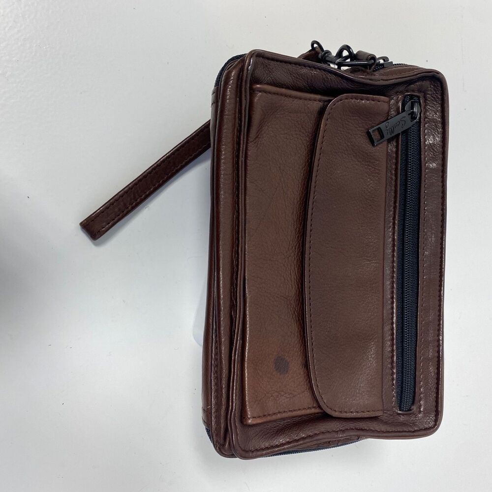 Scully Women's Leather 3-Way Zip Clutch Wallet